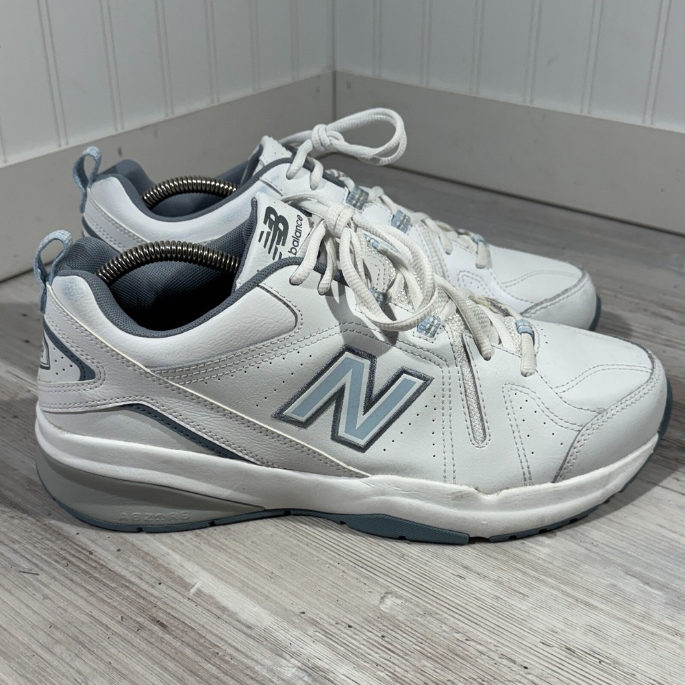 New Balance 608 Women's White Light Blue Size 12 D WX608WB5
